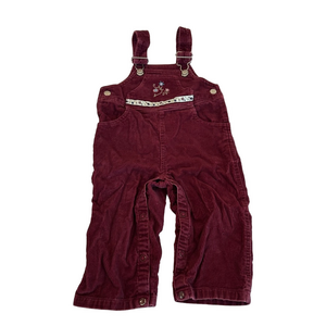 3/20$ Burgundy Baby Corduroy Overalls size 18 months